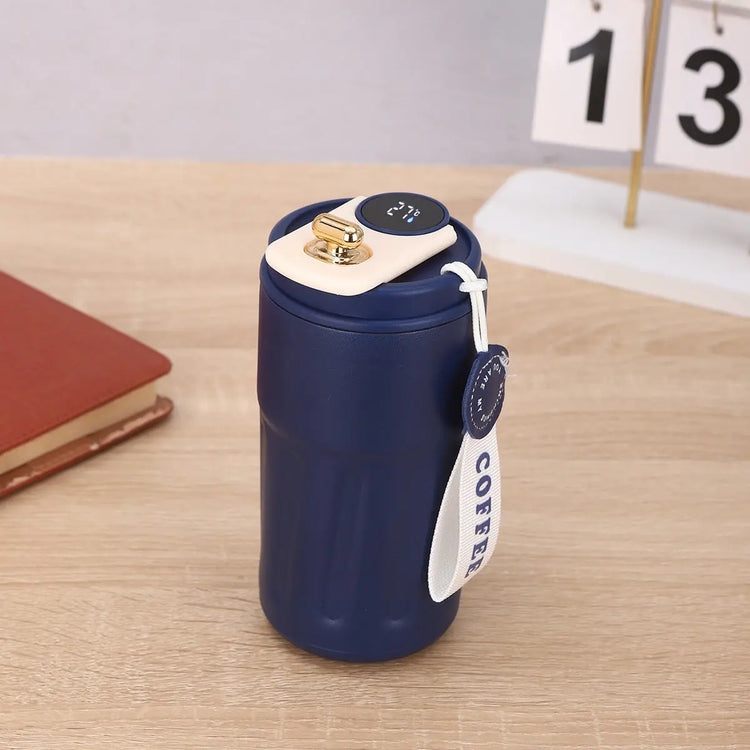 Smart Digital Thermal Bottle Portable Coffee Mug Stainless Steel - HASHTAG