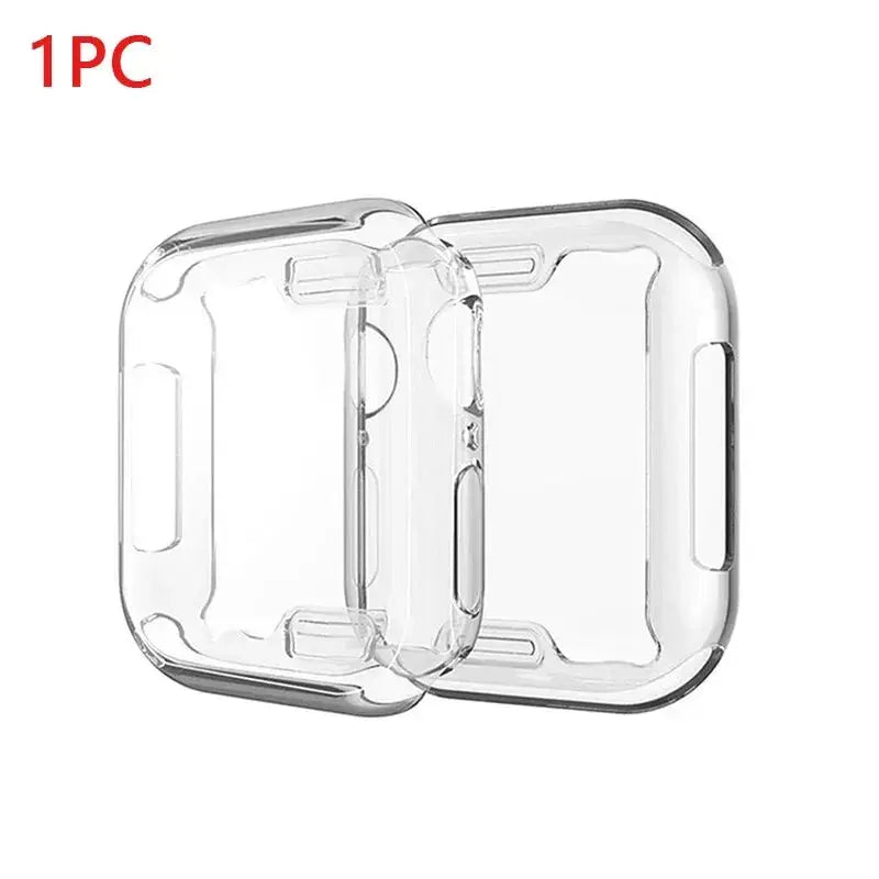 TPU Screen Protector Case for Apple Watch Series 9 8 7 SE 6 5 4 3 Bumper Cover Accessories for Iwatch 45mm 41mm 44mm 40mm 42mm - HASHTAG