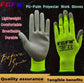 10 Pairs PU Coated Work Gloves - Lightweight, Durable Safety Gloves EN 388/ISO20471 Certified, Sizes S/M/L/XL - HASHTAG