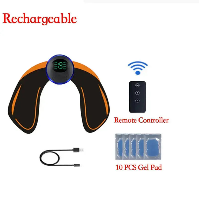 EMS Muscle Stimulator Smart Electric Fitness Abdominal Training Weight Loss Stickers Muscle Relax Body Slimming Shaping Massager HASHTAG