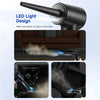 Rechargeable Cordless Air Duster - Powerful Electric Compressed Air Blower for Deep Cleaning of Computer Keyboards, Cameras, Cars, and Home Offices - Portable, Lightweight, and Easy to Use with LED Light and Extendable Nozzle HASHTAG