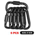 4-6PCS Carabiner Set For Key Camping Survival EDC Outdoor Keychain Clip Alloy Aluminum Tactical Caribiner Hook Karabiners - HASHTAG