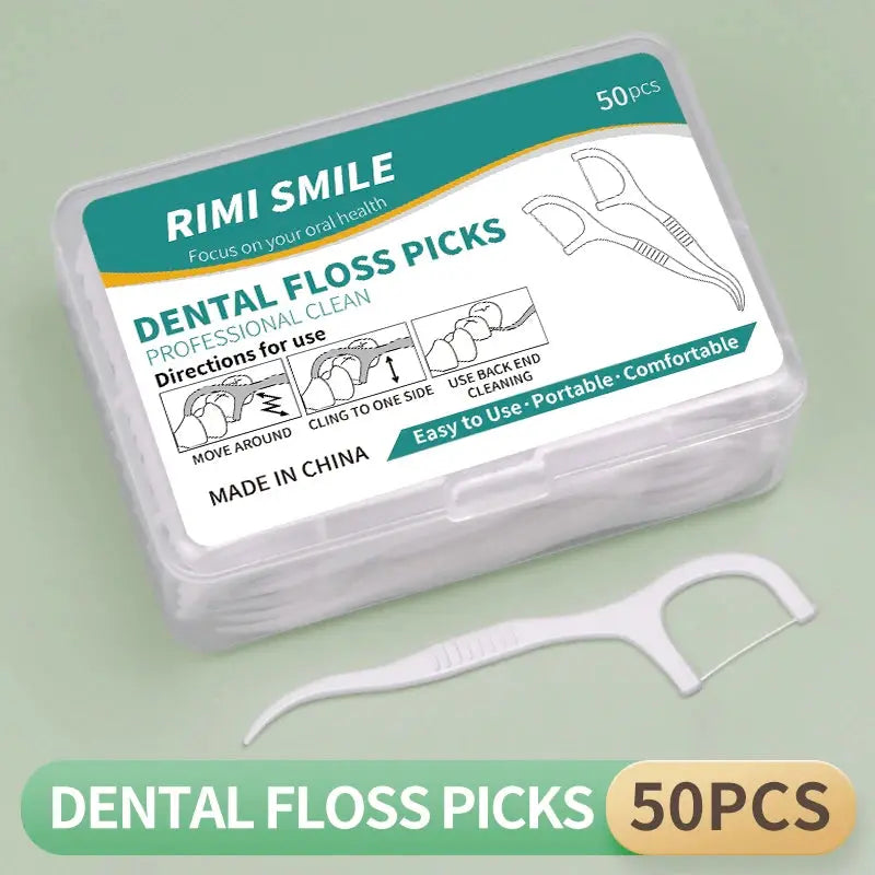 1/2/5/10 Box Portable Disposable Dental Floss Plastic Toothpick High-tension Dental Floss Stick Dental Floss Box ﻿Oral Care - HASHTAG