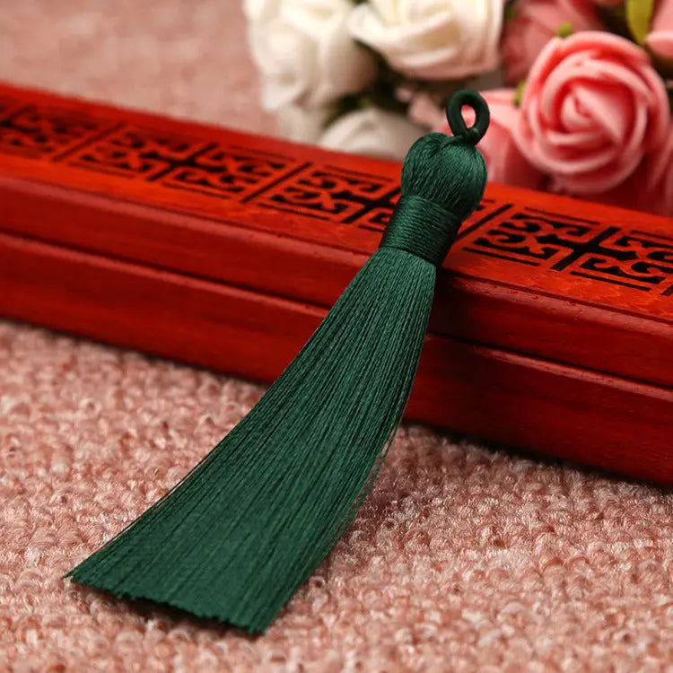 Bookmark Polyester Faux Ice Silk Coil Tassel Chinese Design - HASHTAG