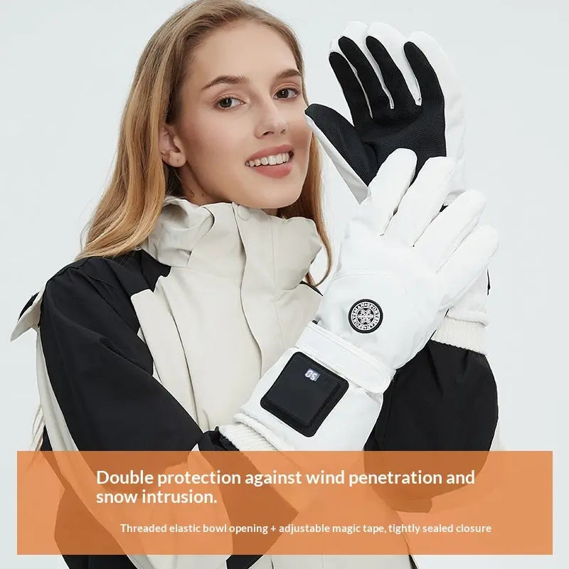 Intelligent Electric Heating Outdoor Skiing Gloves AliExpress