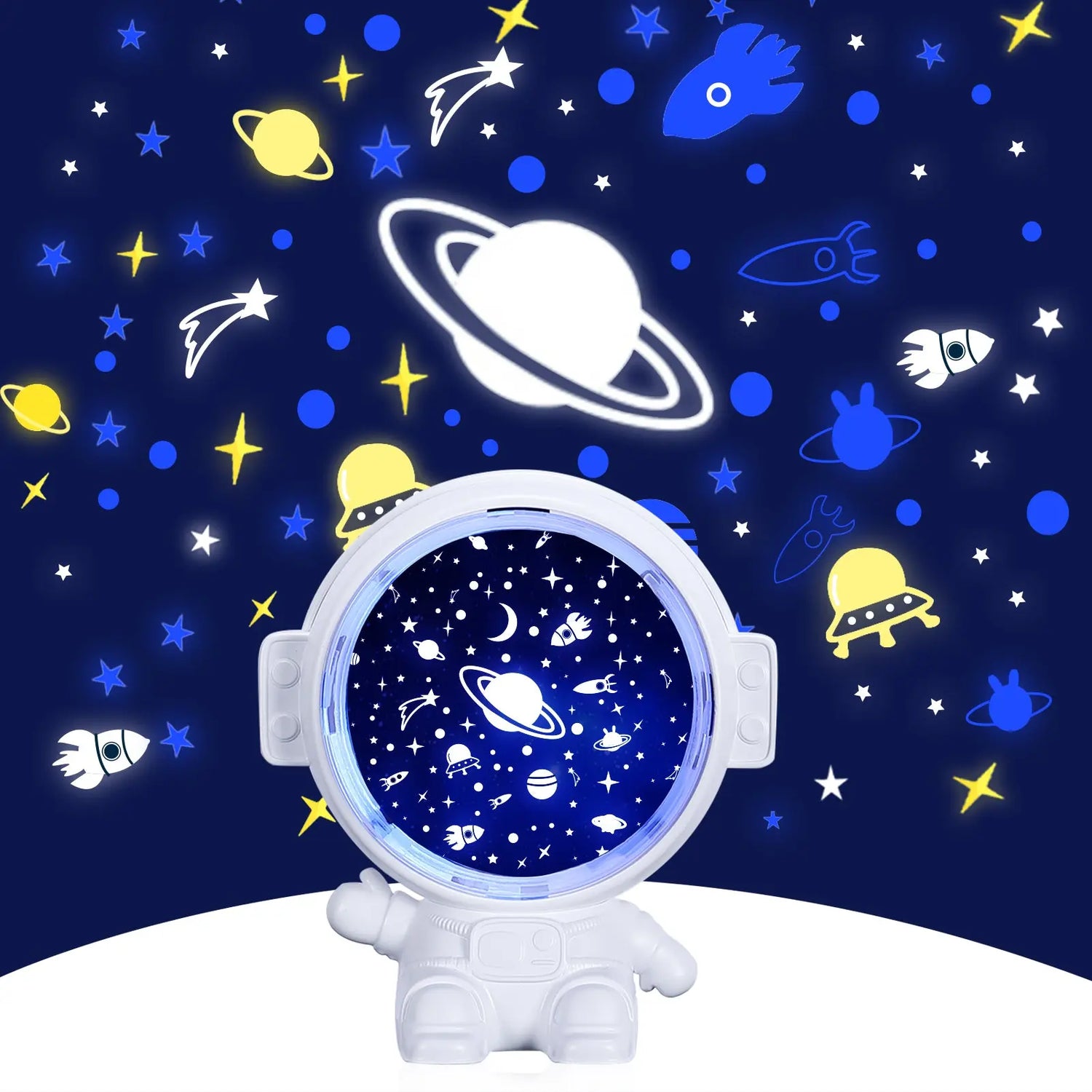 Galaxy Star Projector Starry Sky Night Light Astronaut Lamp Room Decr Gift Child Kids Baby Christmas Spaceman Projection HASHTAG BAR TABACCHI