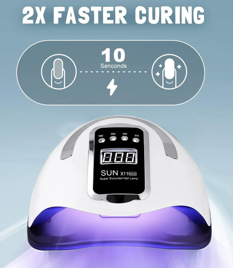 Lampada UV LED Unghie, 280W Professionale 66 Sfere Di Lampada a Leds, Semipermanente Curare Rapidamente Pedicure Fornetto per Tutti I Smalti, Automatico Sensore per Manicure a Casa E in Salone