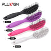 Styling Curly Hair Brush Salon Massager Comb Brush Detangling Drying Brush Anti Static Curved Vent Brush Scalp Massage Comb HASHTAG