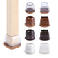 16PCS Transparent Table Chair Leg Protectors Caps Round Square for Furniture Foot Legs Cover Floor Protector with Felt Bottom - HASHTAG
