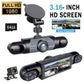 Four-lens Surveillance Dash Cam HD With Rearview Camera