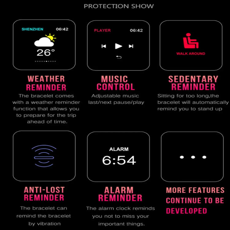 Smart Fit Total Wellness And Sports Activity Watch Salmon Lucky