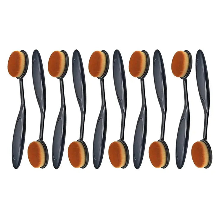 1/2/5 PCS Large Foundation Brush Toothbrush Shape Makeup Make Up Tools Get Fast Even Application of Creams and Powders Cosmnetic - HASHTAG