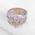 Braccialetto a forma di amore esagerato con strass intarsiati - My Hashtag Shop