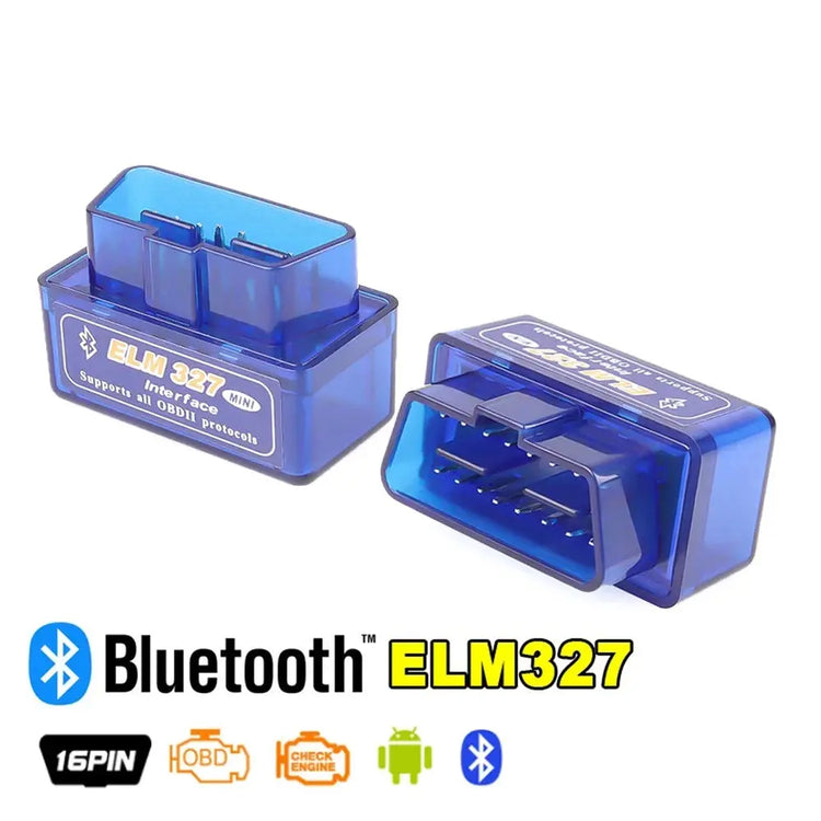 16 PIN Interface V2.1 ELM327 OBD2 Mini Code Reader Scan Tool Bluetooth Car Scanner For Android Diagnostic-Tool OBDII OBD 2 For A - HASHTAG