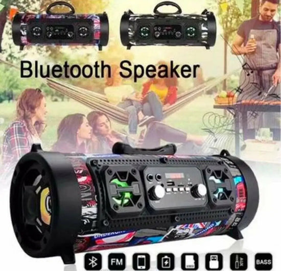 High-power Portable Waterproof Wireless Bluetooth Speaker HASHTAG