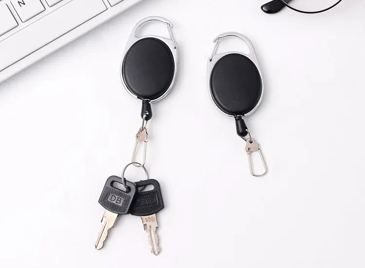 Creative Telescopic Wire Rope Key Ring Carabiner AliExpress