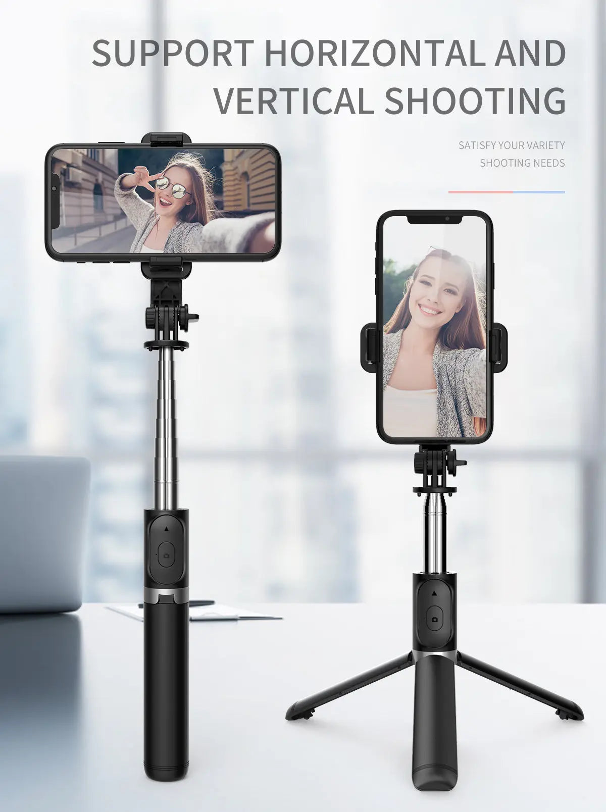 Treppiede per selfie stick da 101,6 cm, supporto per selfie stick estensibile - My Hashtag Shop