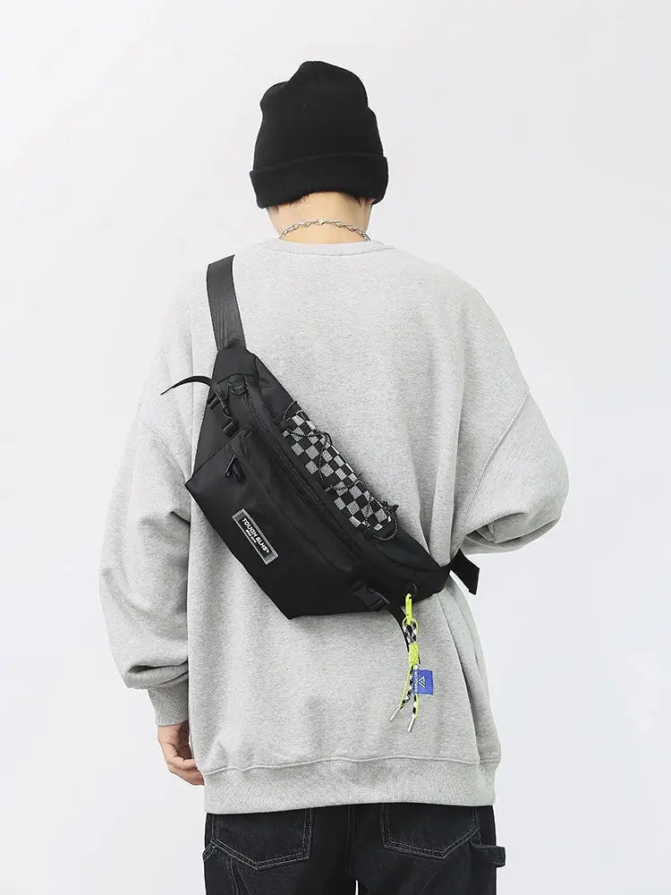 Couple Crossbody Fanny Pack for Men&Women,Large Waist Bag & Hip Bum Bag with Adjustable Strap for Outdoors Workout-7