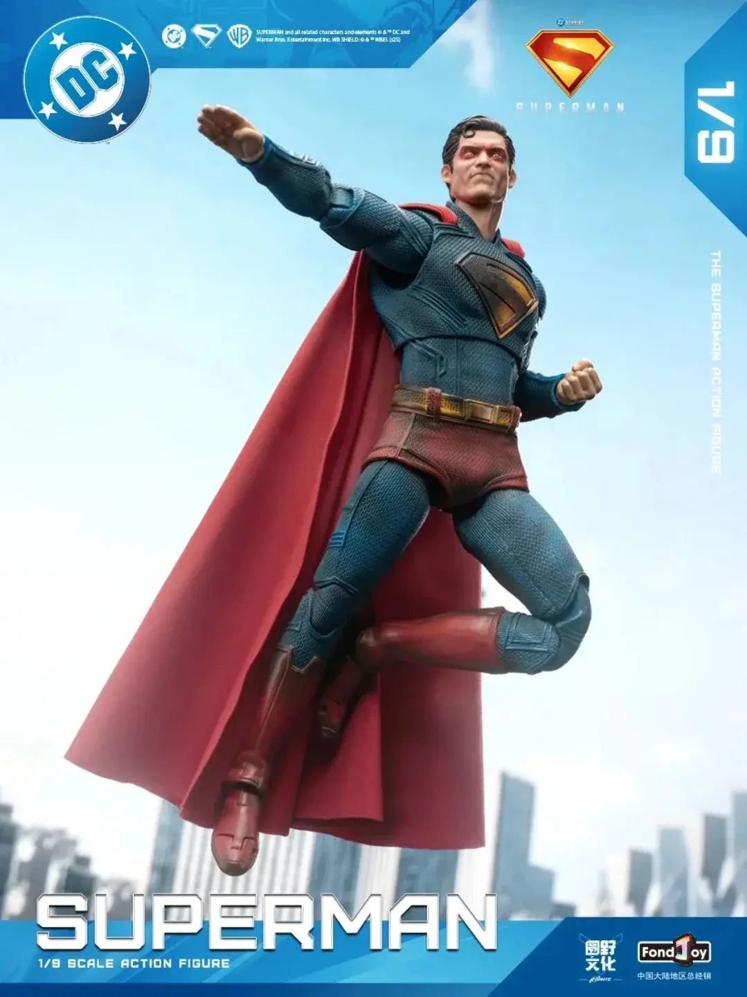 HOT Fondjoy Battle Damaged Superman Action Figure DC Justice League Figures Detective Comics Superman Model Movable Statue Toys - HASHTAG