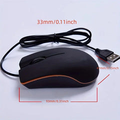 USB Wired Game Mouse Mice for PC Laptop Computer Small Mouse, Office Mouse, Computer Accessory, Cartoon Theme, Ergonomic Design, Lightweight Mouse, Plastic Construction, USB Peripheral, Precision Control, Remote Professionals HASHTAG