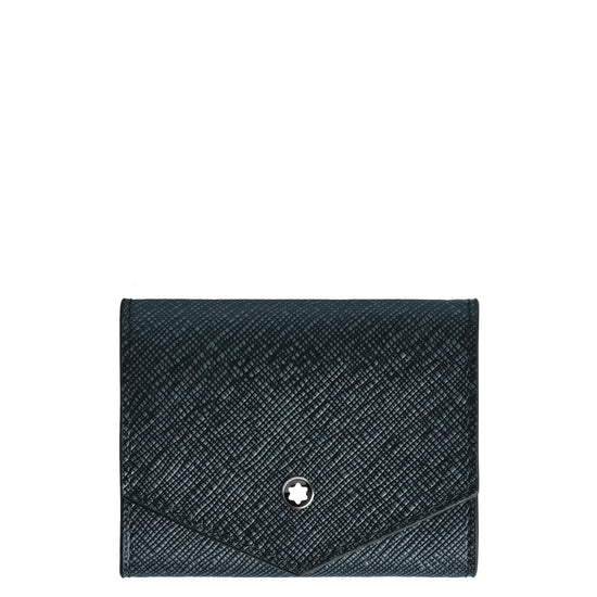 Montblanc portamonete Sartorial tweed blu 220348 Capodagli 1937