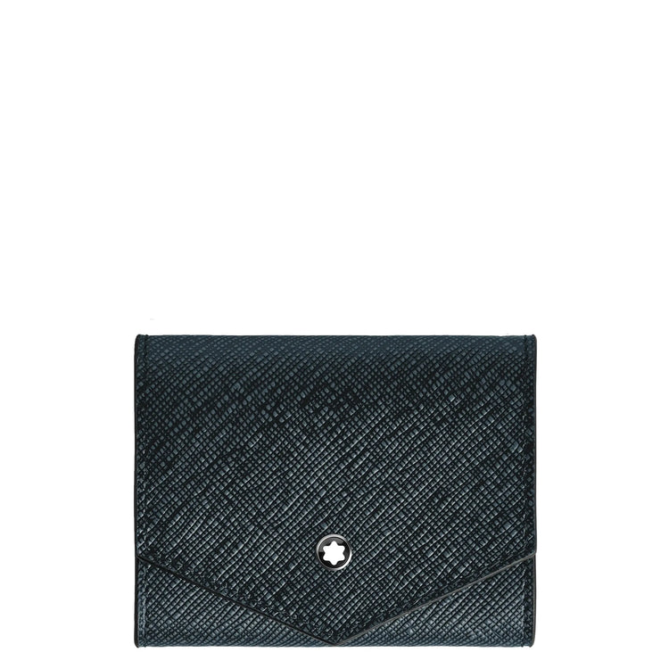 Montblanc portamonete Sartorial tweed blu 220348 Capodagli 1937