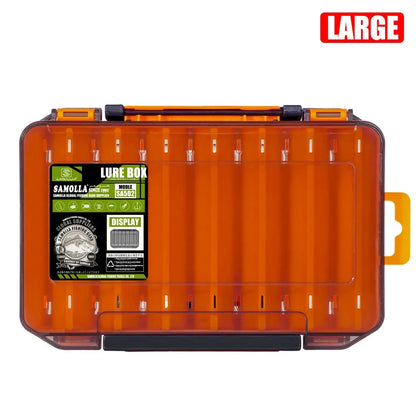 Fishing Tackle Box 14 Compartments Fishing Accessories Lure Hook Storage Case Double Sided Fishing Tool Organizer Boxes - HASHTAG