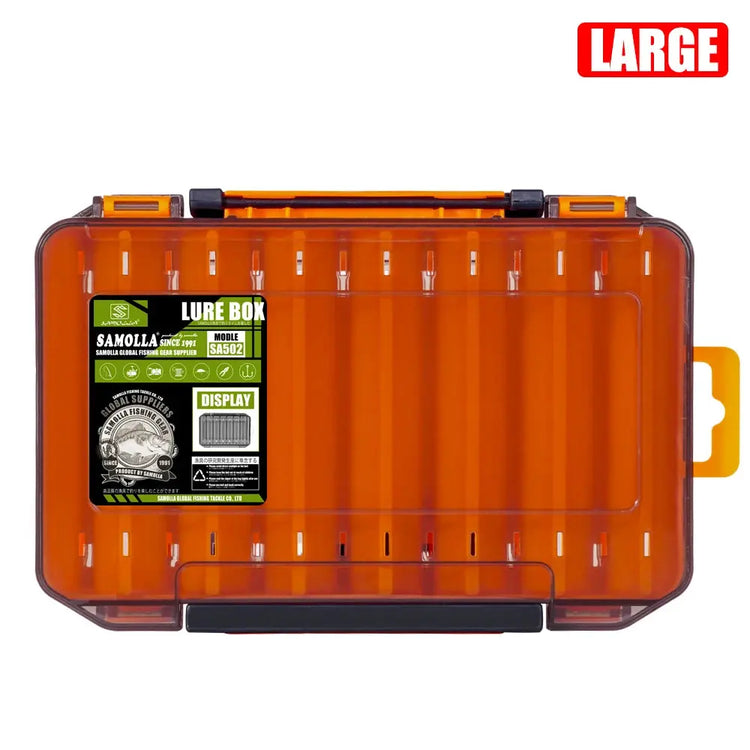 Fishing Tackle Box 14 Compartments Fishing Accessories Lure Hook Storage Case Double Sided Fishing Tool Organizer Boxes - HASHTAG