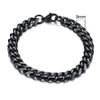 Vnox Mens Simple 3-11mm Stainless Steel Curb Cuban Link Chain Bracelets for Women Unisex Wrist Jewelry Gifts HASHTAG