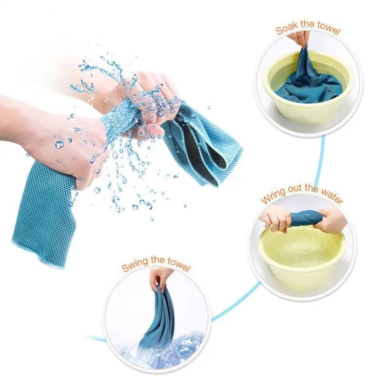 Towel  Sports Cooling Soft Breathable, Microfiber Ice Liebe - Making Life Easier