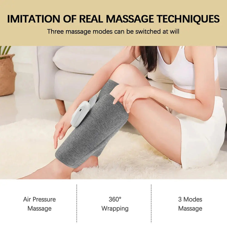 Eletric 360° Air Pressure Calf Massager Portable Leg Massage Airbag Compresstion Relax Foot Calf Muscle Blood Circulation - HASHTAG