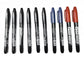 6 PCS Permanent Marker Pen Manga Drawing Markers Black Blue Red Waterproof Ink Sketch Pens Stationery Art School Supplies - HASHTAG