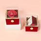 Rotating Soap Flower Rose Gift Box Creative Rotating Rose Jewelry Packaging Box Valentine&