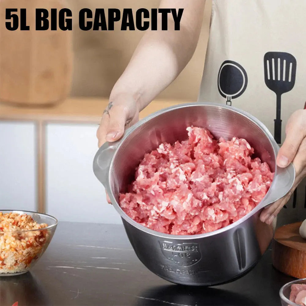 5L Electric Meat Grinder Mincer Mixer Home Blender Alimentare Chopper Processor Blade AliExpress