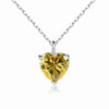 Simple Heart-shaped Zircon Pendant Necklace Versatile HASHTAG