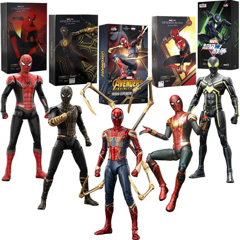 ZD Toy Marvel legends Spider Man PS4 Peter Parker Gold Black Red Action Figure Model Toys Desktop Decoration Birthday Gifts - HASHTAG