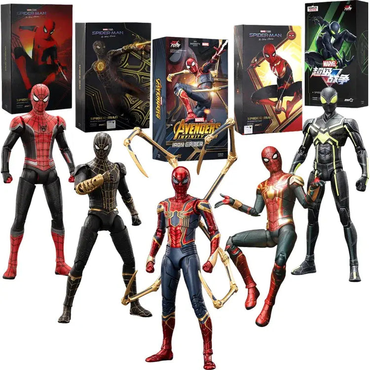 ZD Toy Marvel legends Spider Man PS4 Peter Parker Gold Black Red Action Figure Model Toys Desktop Decoration Birthday Gifts - HASHTAG