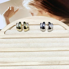 Compact And Exquisite Zircon Earrings That Are Versatile And Elegant HASHTAG