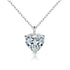 Simple Heart-shaped Zircon Pendant Necklace Versatile HASHTAG