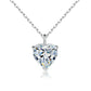 Simple Heart-shaped Zircon Pendant Necklace Versatile HASHTAG