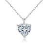 Simple Heart-shaped Zircon Pendant Necklace Versatile HASHTAG