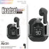 New Mini Transparent Wireless Bluetooth Headset Digital Display ENC Noise Reduction True Wireless Sports Music HASHTAG BAR TABACCHI