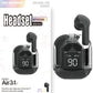 New Mini Transparent Wireless Bluetooth Headset Digital Display ENC Noise Reduction True Wireless Sports Music HASHTAG BAR TABACCHI