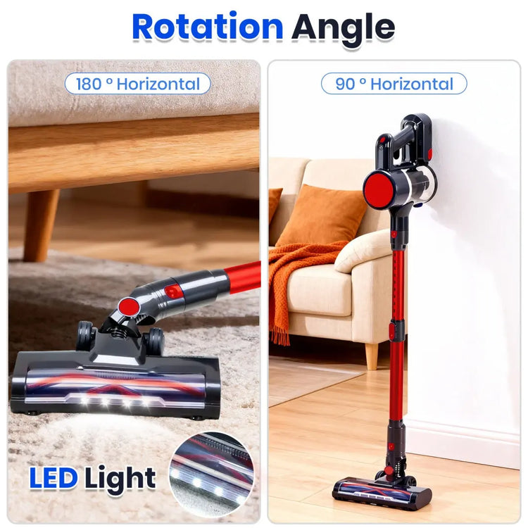 Cordless Vacuum Cleaner, Lightweight Stick Vacuum Household Anti-tangling And LED Light, Powerful Rechargeable Wireless Vacuum Cleaner AliExpress