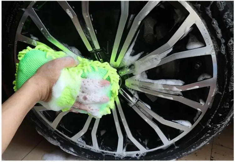 Microfiber Car Washer Sponge Cleaning Car Care Detailing Brushes Washing Towel Auto Gloves Styling Accessories - HASHTAG