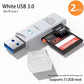 2-in-1 Multi Functional USB 3.0 Card ReaderMicro SD TFMemoryCardReaderUSBFlashDrive CardreaderAdapter For PCLaptops Accessories