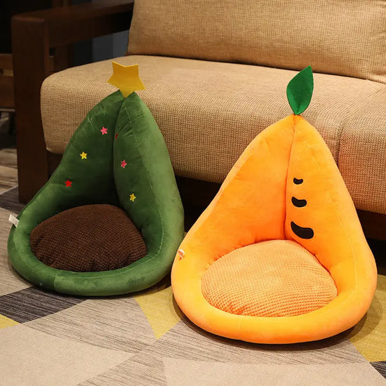 Kawaii Multifunction Plush Fruit Soft Stuffed Cactus Avocado Carrot Pillow Toys Home Office Decor Chair Seat Cushion AliExpress