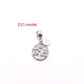 14K Gold Copper Plating Large Hole Spacer Bead Pendant Charms Liebe - Making Life Easier