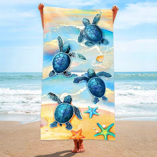 Beach Towel Bonsai Tree Turtle - HASHTAG
