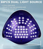 Lampada UV LED Unghie, 280W Professionale 66 Sfere Di Lampada a Leds, Semipermanente Curare Rapidamente Pedicure Fornetto per Tutti I Smalti, Automatico Sensore per Manicure a Casa E in Salone